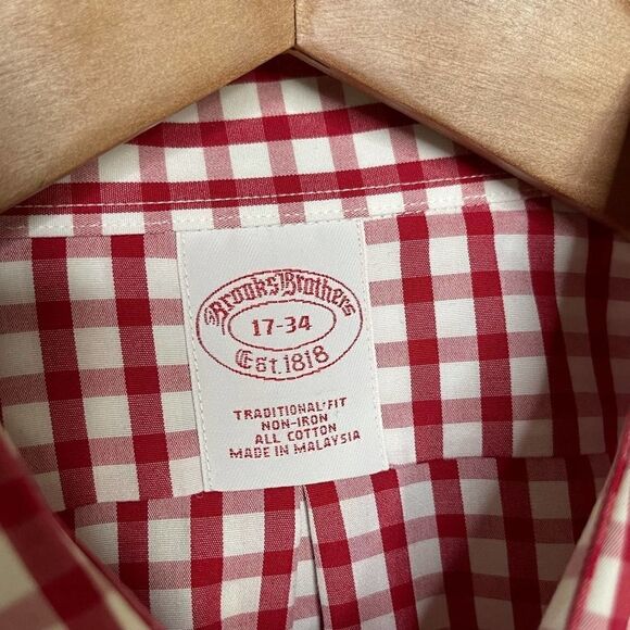 Brooks Brothers Red Plaid Button Front Shirt - Picture 6 of 6